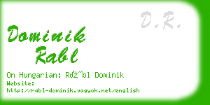 dominik rabl business card